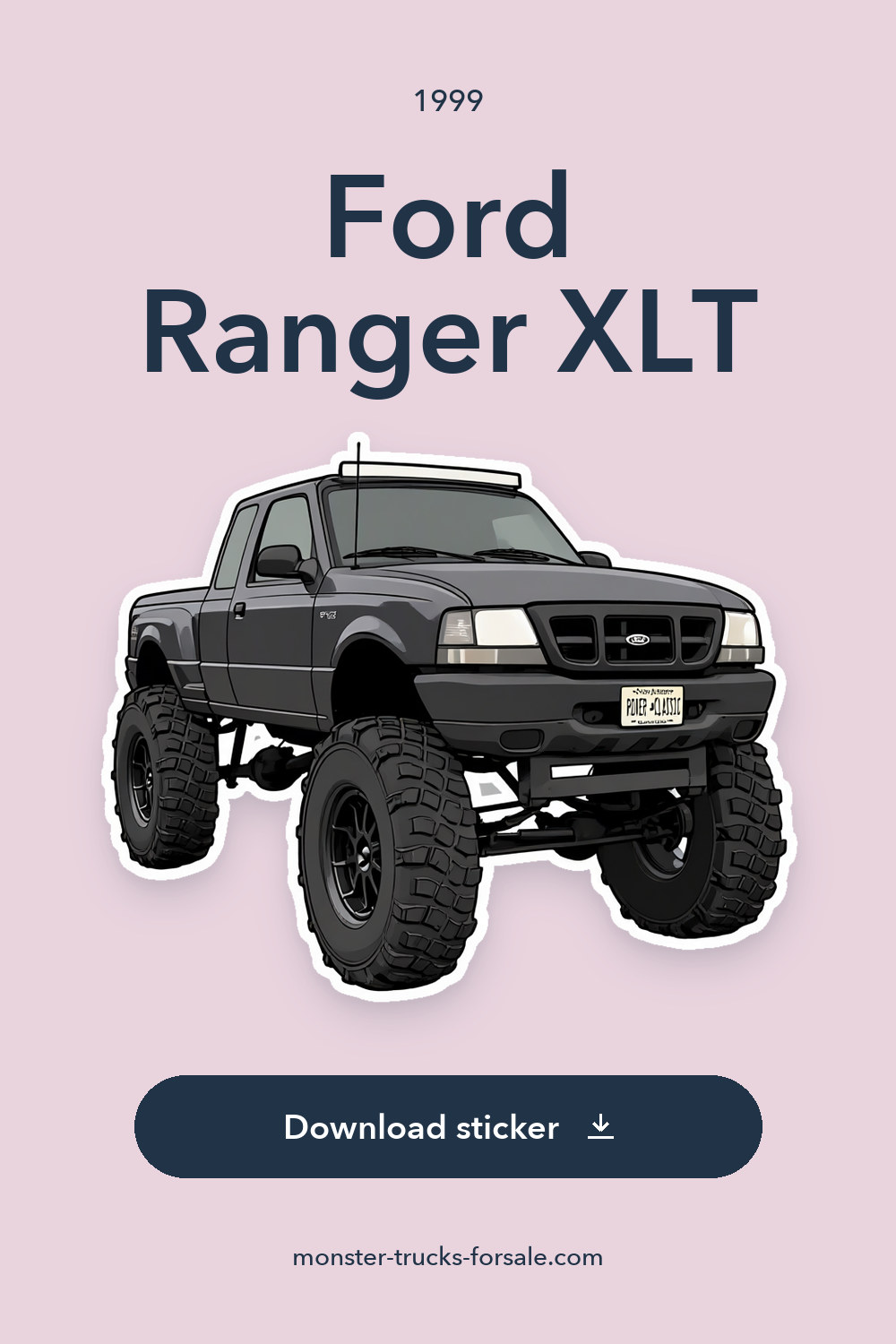 1999 Ford Ranger XLT sticker preview