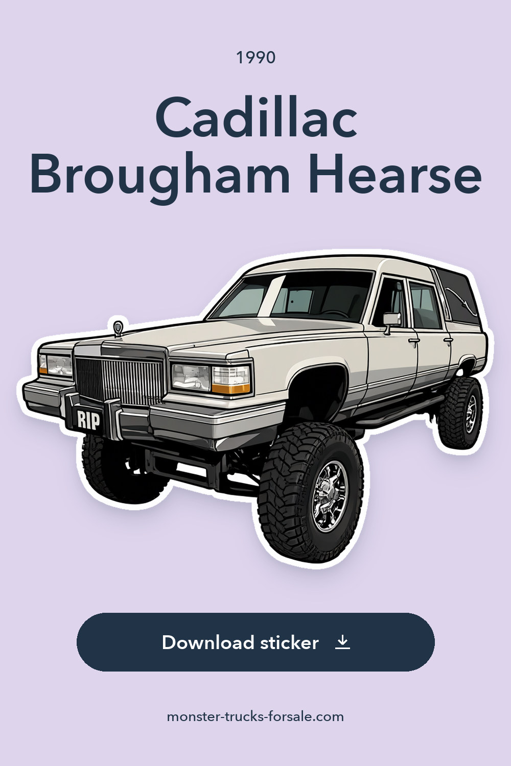 1990 Cadillac Brougham Hearse sticker preview