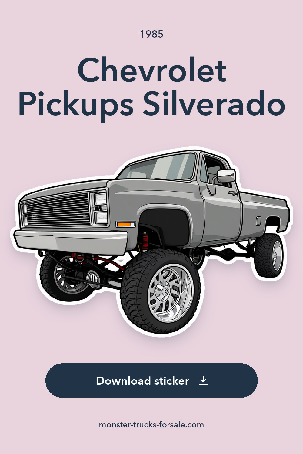 1985 Chevrolet Pickups Silverado sticker preview