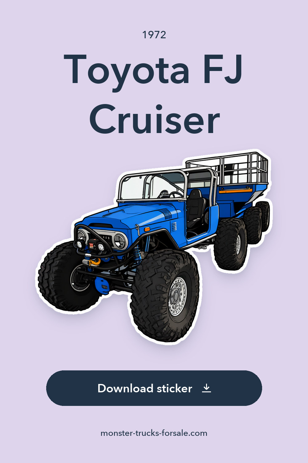 1972 Toyota FJ Cruiser sticker preview