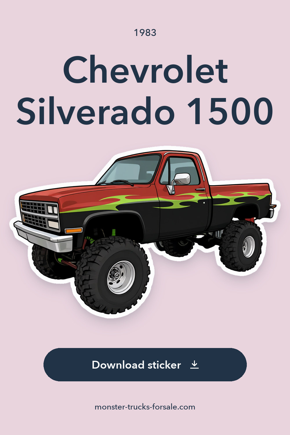 1983 Chevrolet Silverado 1500 sticker preview