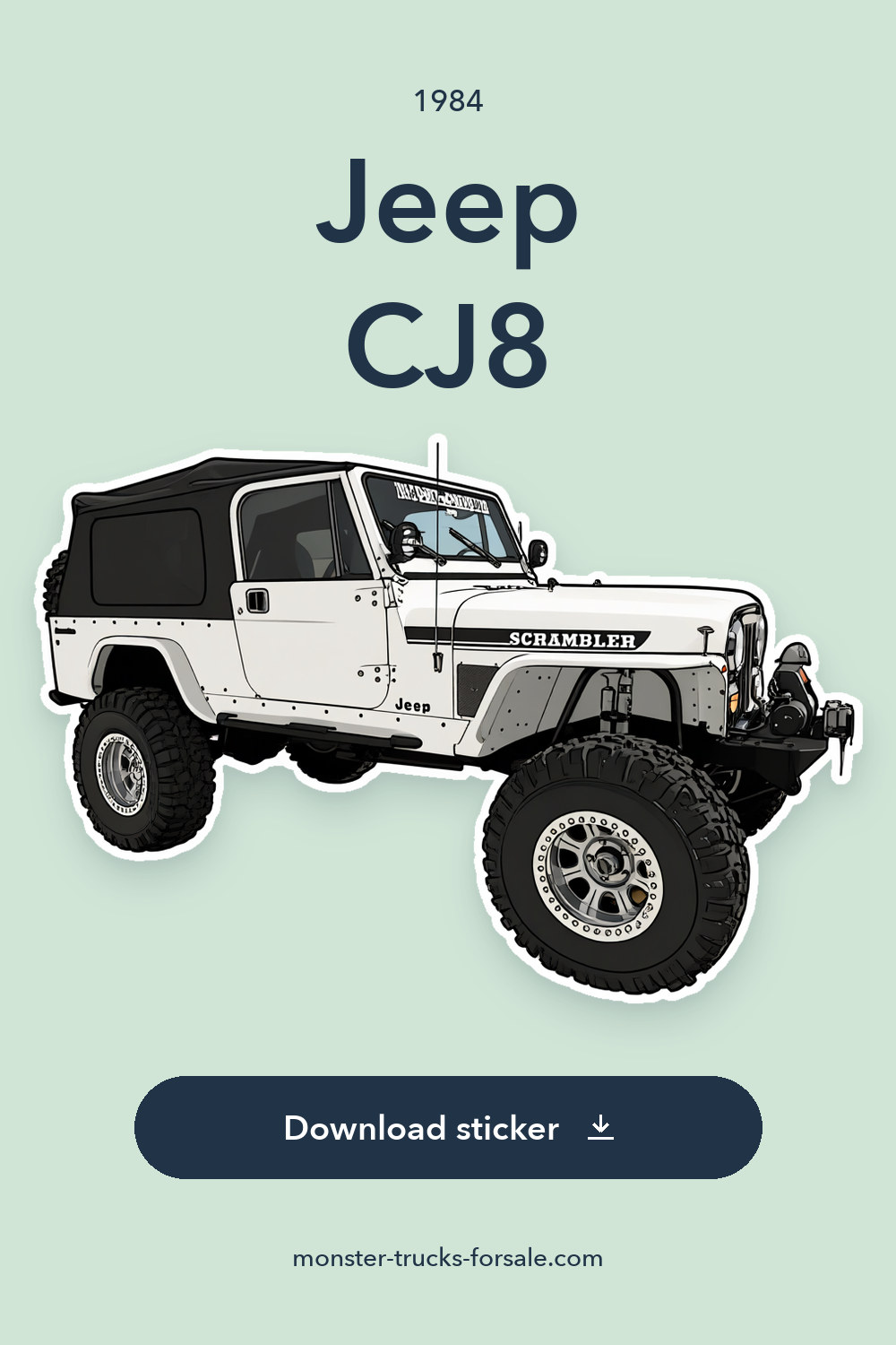 1984 Jeep CJ8 sticker preview