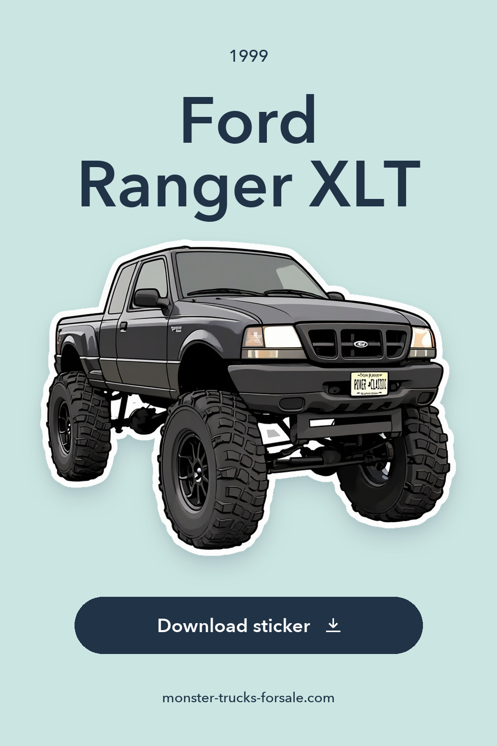 1999 Ford Ranger XLT sticker preview