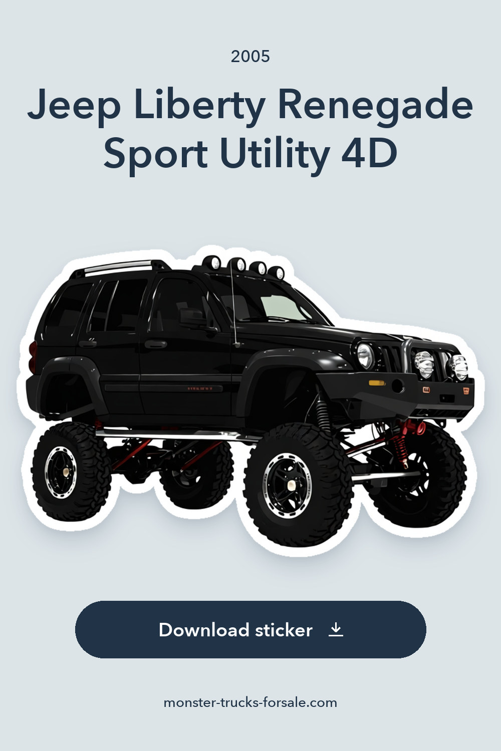 2005 Jeep Liberty Renegade Sport Utility 4D sticker preview