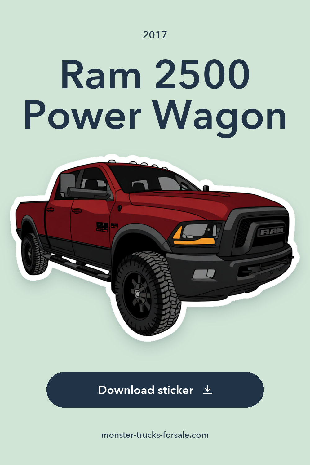 2017 Ram 2500 Power Wagon sticker preview